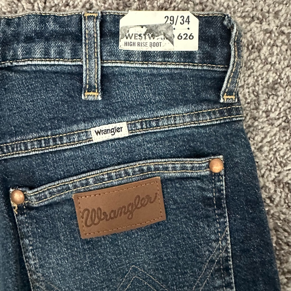 Wrangler Westward 626 High Rise Bootcut Jeans Dark Blue